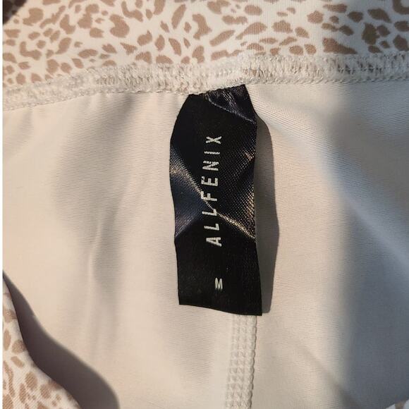 All Fenix white tan leopard print athletic leggings - medium - Picture 3 of 7